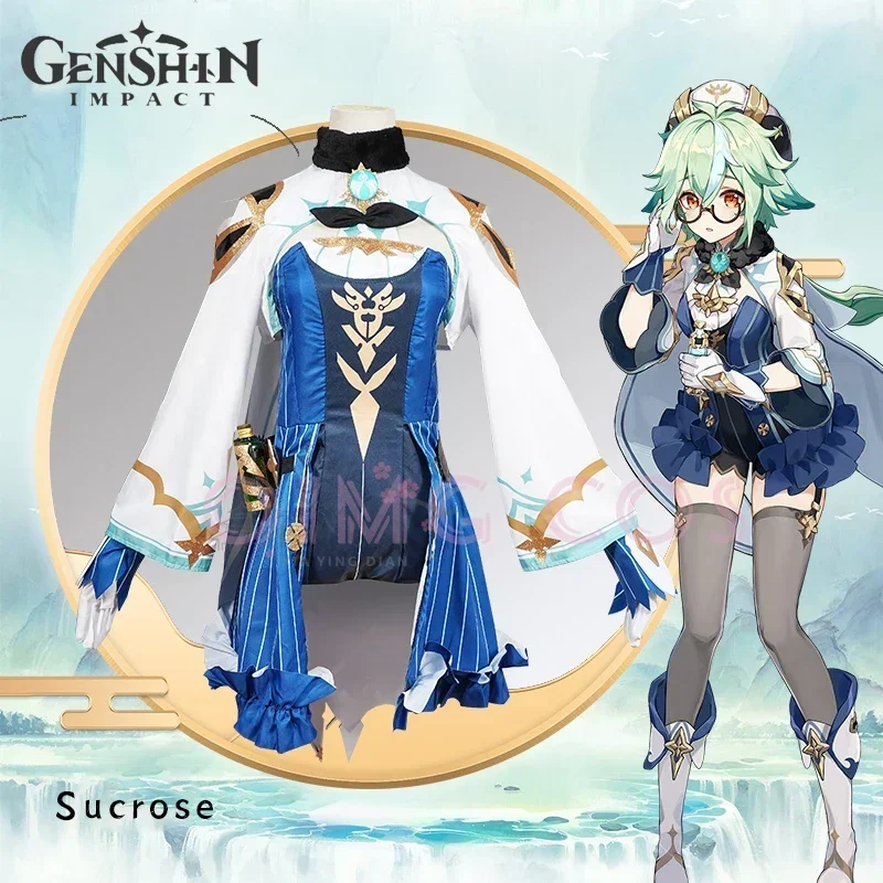 Anime Cosplay Women - Genshin Impact Sucrose Cosplay Costume Adult