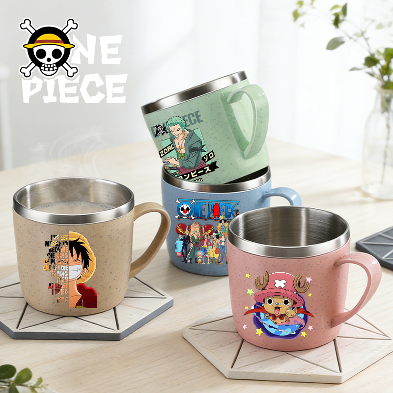 Anime Cosplay Cafe - One Piece Water Cup Cartoon Anime
