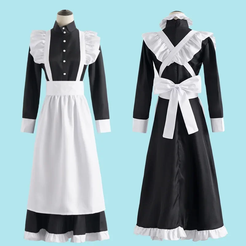 Anime Cosplay Cafe - Classic Black White Maid British Style