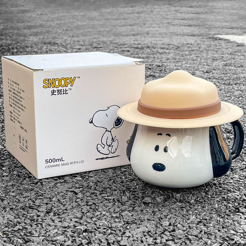 Anime Cosplay Cafe - Snoopy Ceramic Mug Kawaii Cartoon Anime