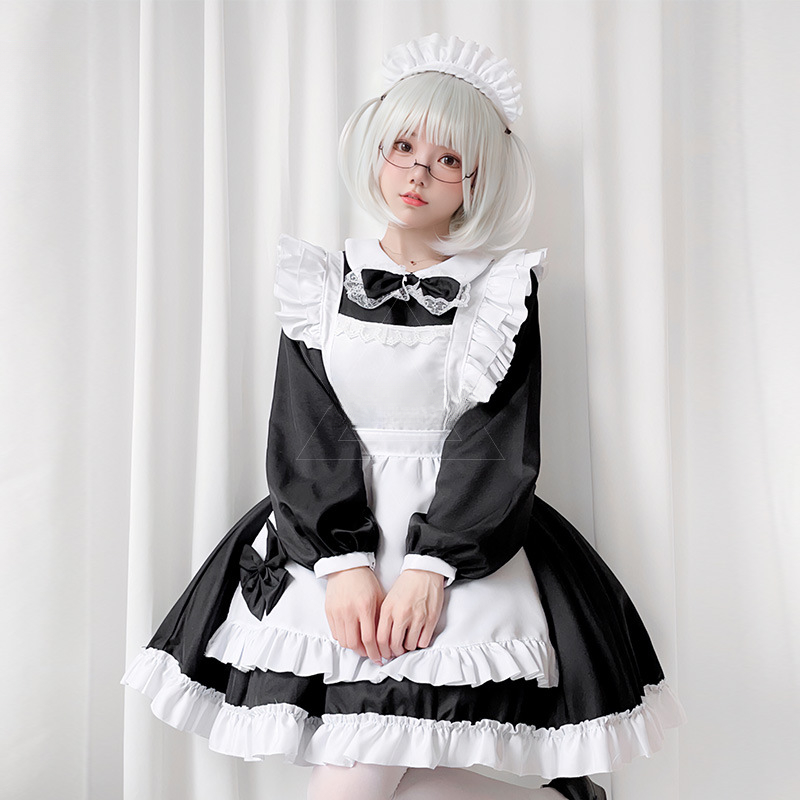 Plus Size Gothic Maid Set Blac - Anime Cosplay Cafe recension och pris