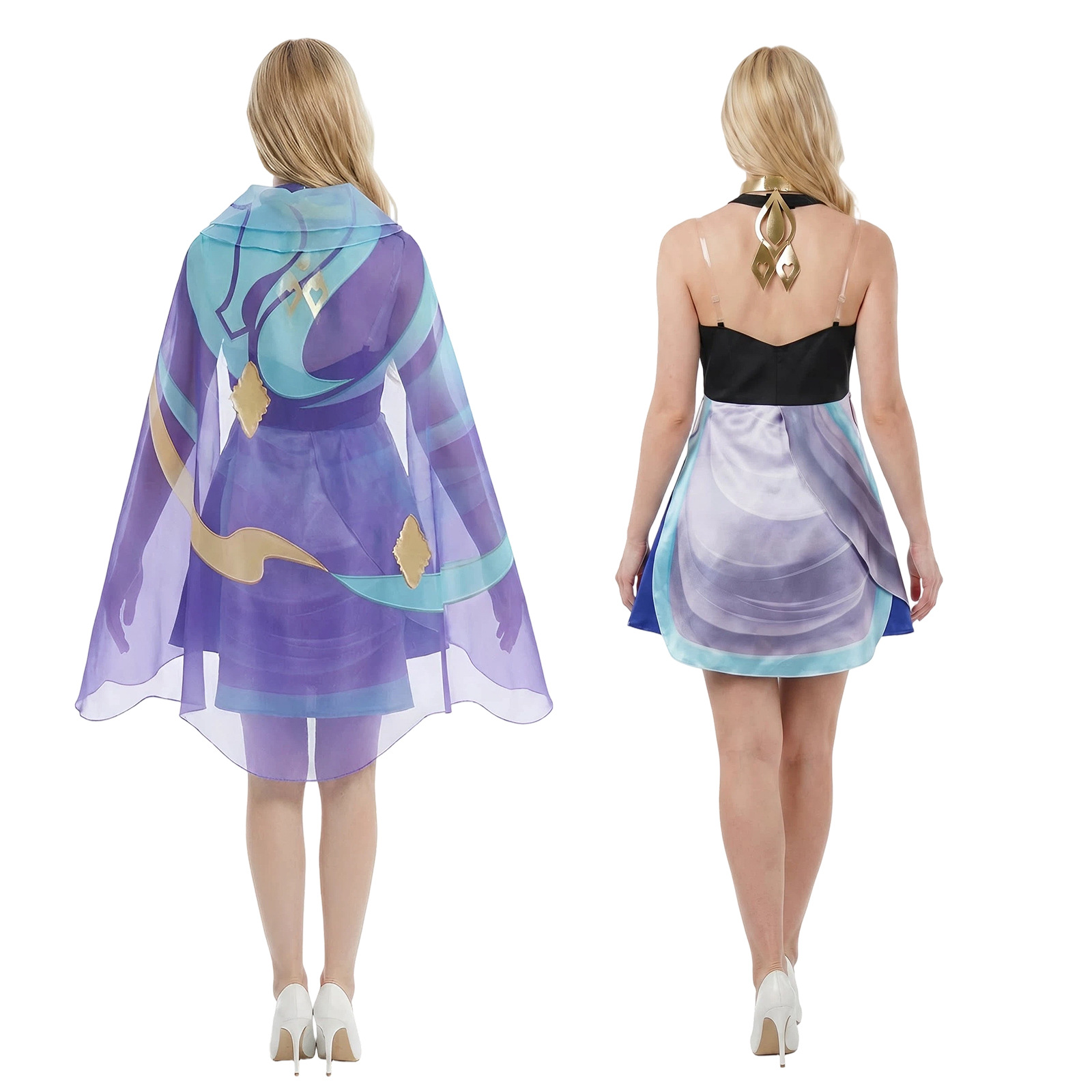 Dolia Dress with Headscarf Cos - Anime Cosplay Women recension och pris